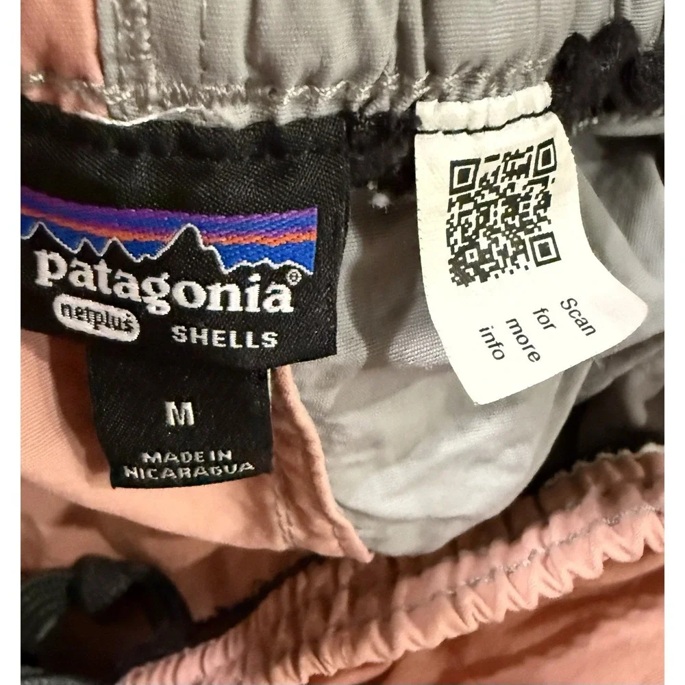 Patagonia Baggies Shorts Mens Medium Harlequin Sunfade Pink Colorblock 5